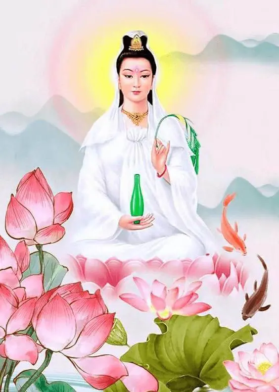 Download wallpaper 3D Avalokiteśvara Bodhisattva terindah, gratis