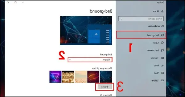 Petunjuk cara membuat wallpaper komputer berubah terus menerus di Windows 10