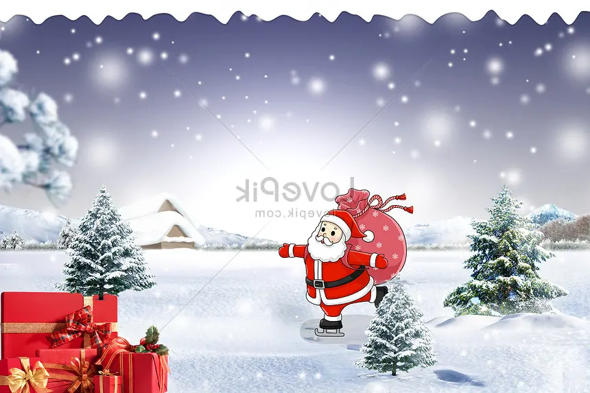 Selamat Natal Wallpaper HD dan Latar Belakang Bendera Indah salju, pohon natal, natal untuk Unduh Gratis - Lovepik
