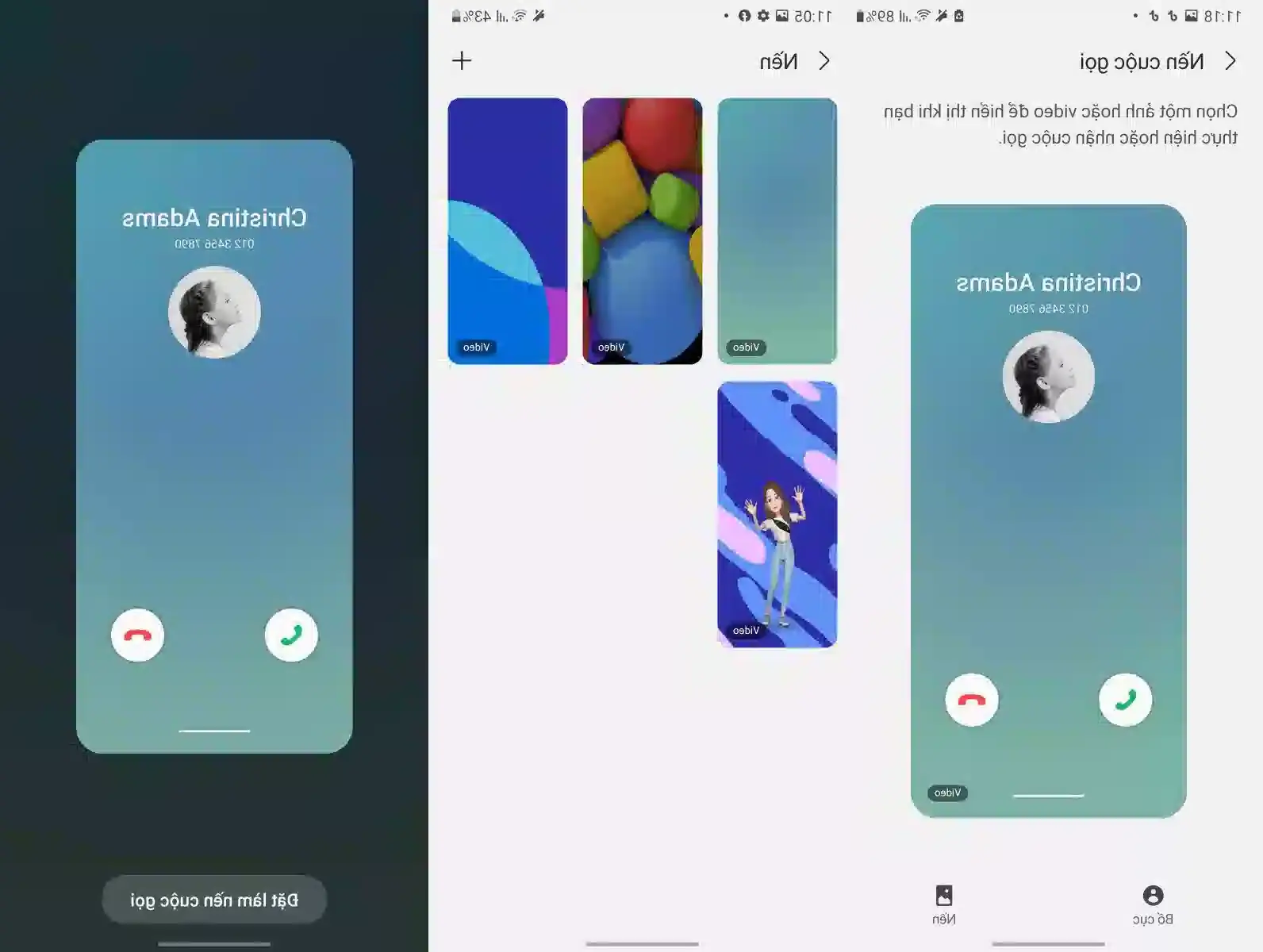 Cara mengganti wallpaper panggilan di Android 11 untuk smartphone Samsung - Fptshop.com.vn