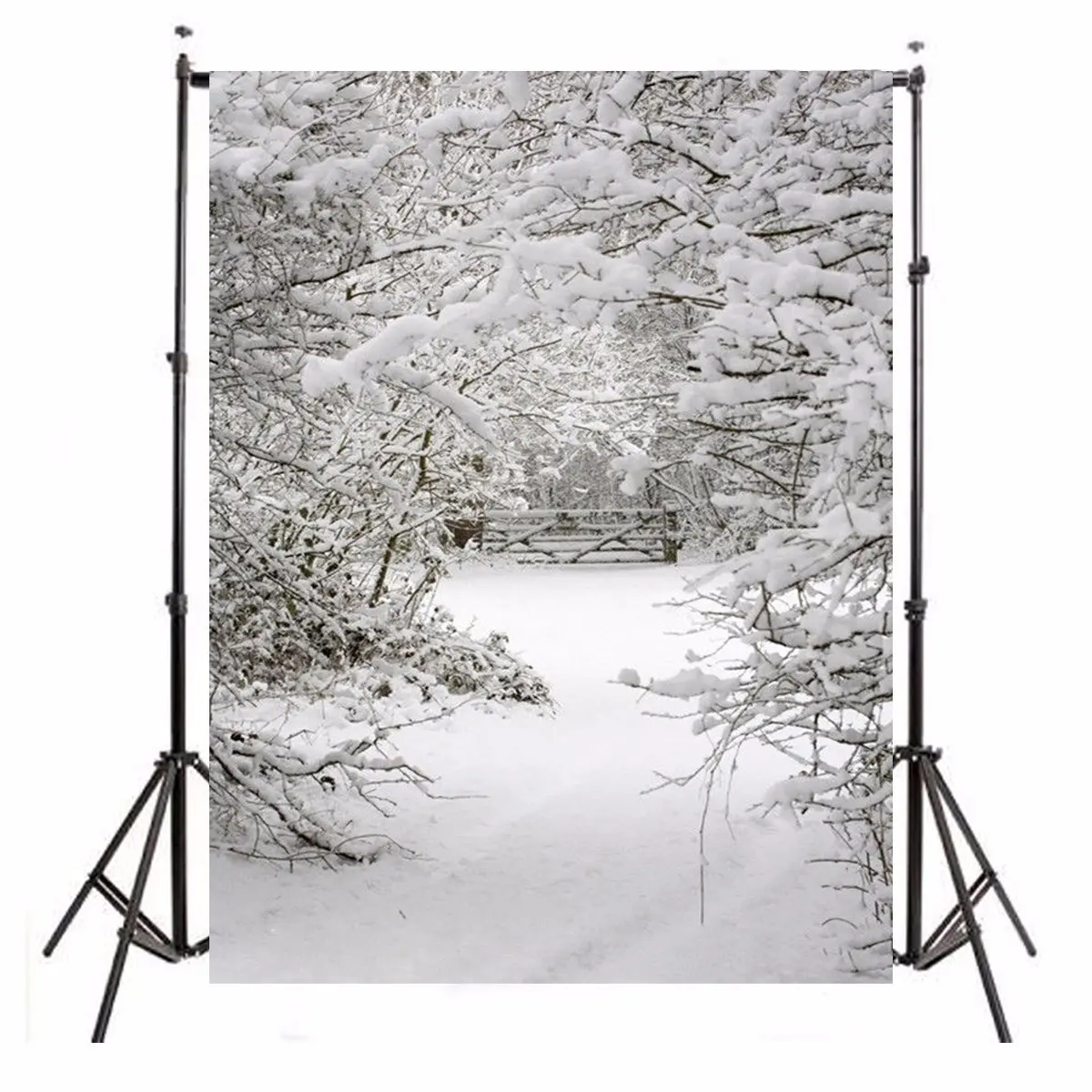 Latar Belakang Fotografi Studio Vinil Latar Belakang Salju Natal 1,5X2,1M
