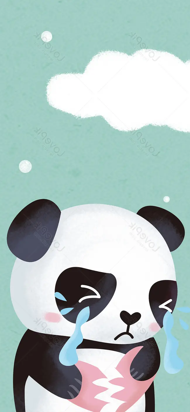 Latar Belakang Wallpaper Ponsel Panda, HD dan Latar Belakang Bendera Yang Dilukis Dengan Tangan Indah, Latar Belakang Ponsel, Kartun untuk Unduh Gratis - Lovepik