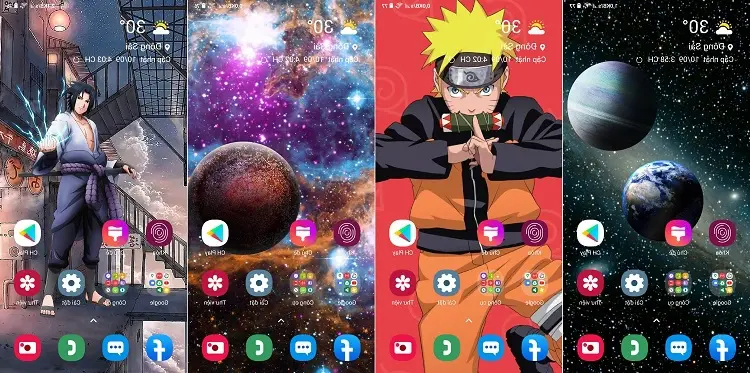 Buat wallpaper animasi 4D Anda sendiri dengan tema Luar Angkasa, Naruto... dengan NoxLucky