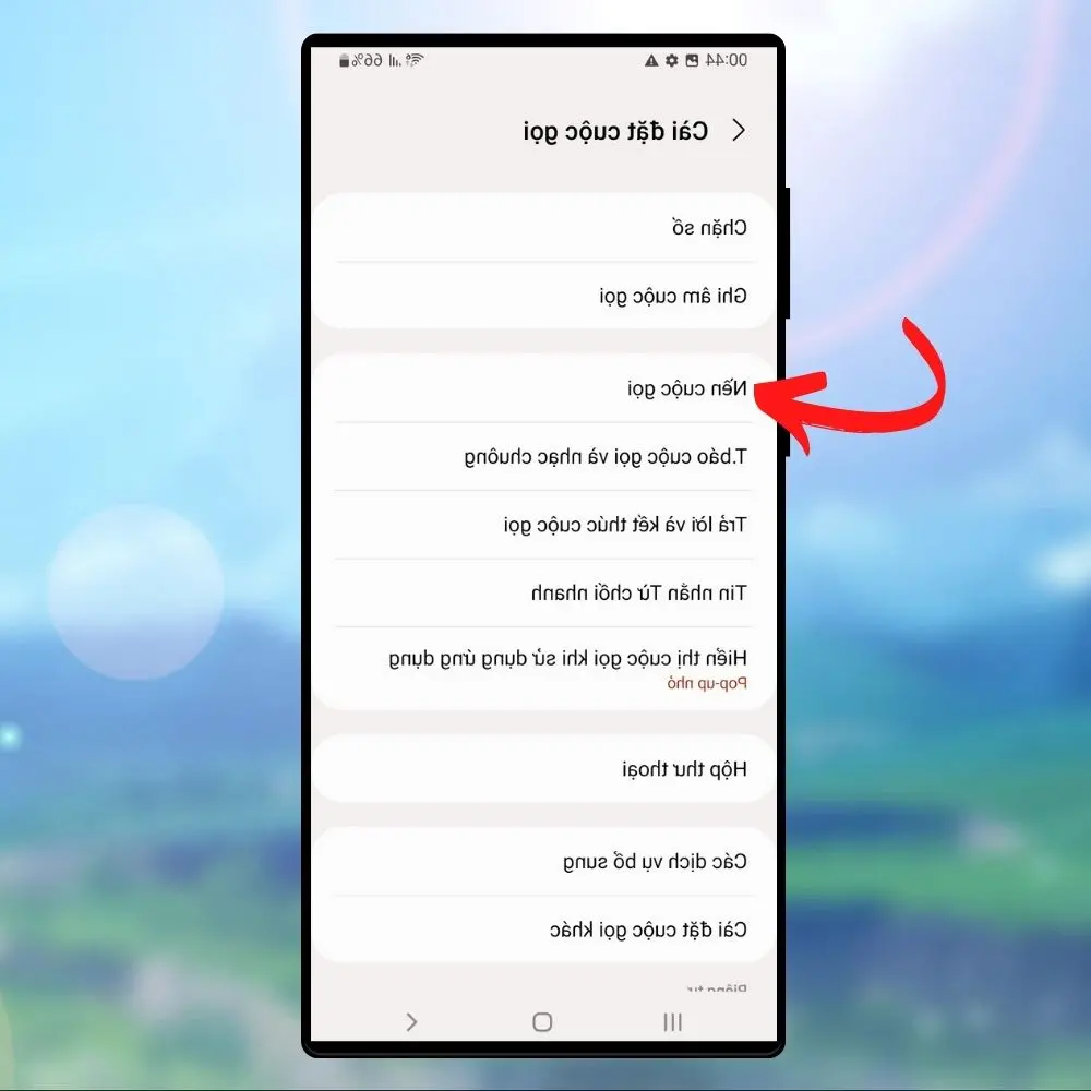 Mengubah tampilan gambar latar belakang panggilan di Samsung Galaxy S22 Series
