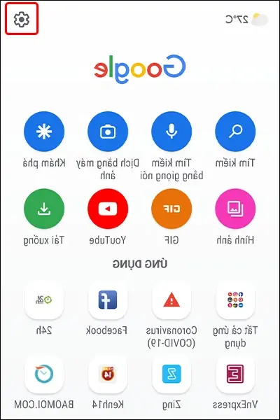 Petunjuk untuk mengganti wallpaper aplikasi Google Go - Fptshop.com.vn
