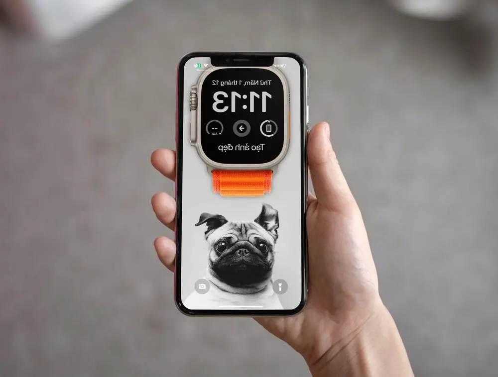 Buat wallpaper dengan Apple Watch Ultra langsung di iPhone Anda