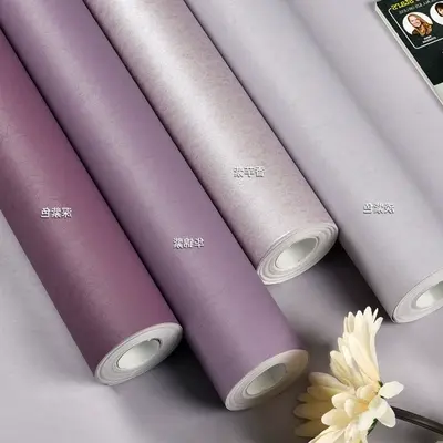 Wallpaper tunggal non woven ungu muda ungu muda ungu tua