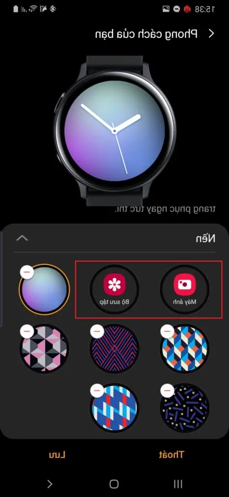 Cara mengatur wallpaper untuk Galaxy Watch Active 2 sesuai pakaian