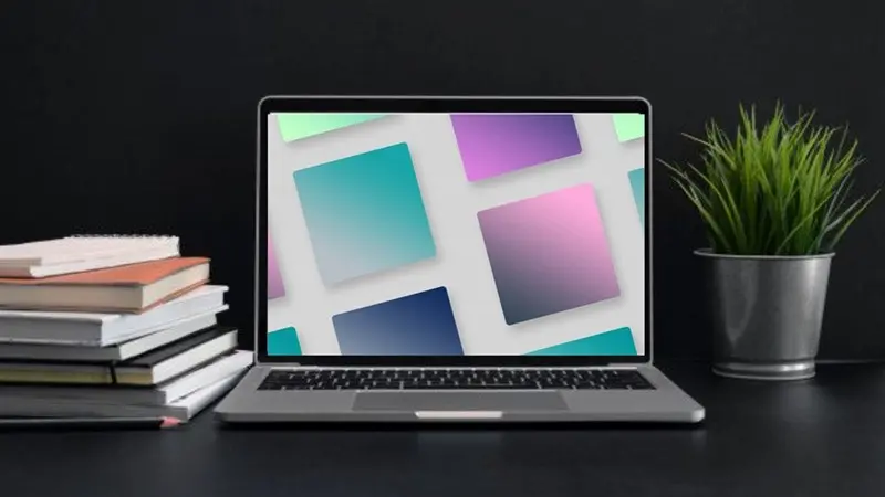 Cara mendesain wallpaper warna gradien yang indah di komputer Anda dengan mudah