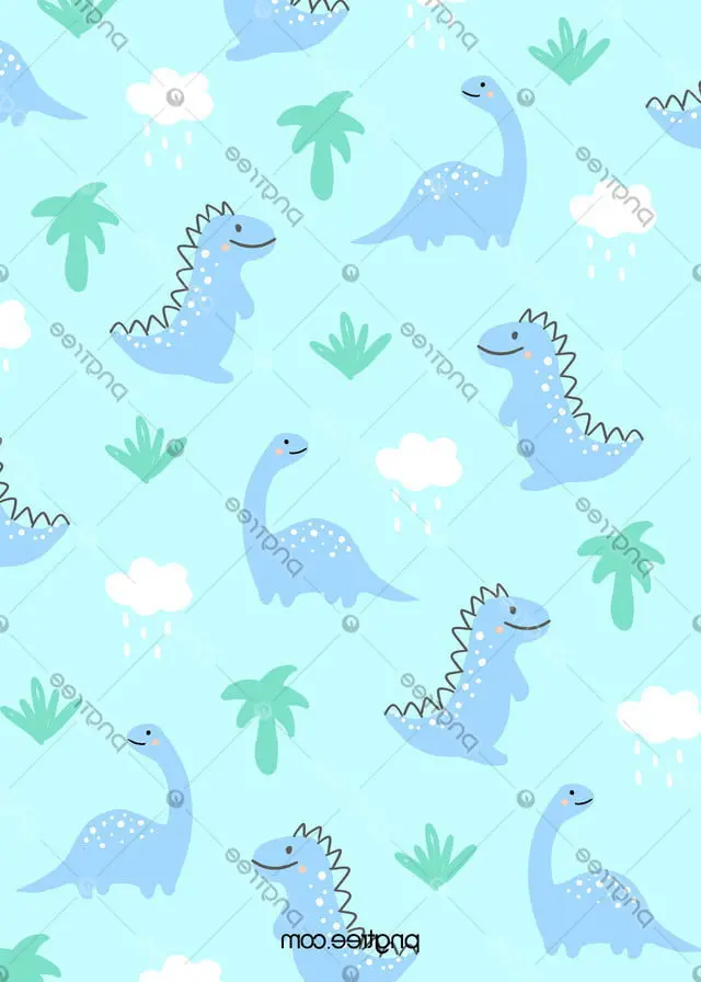 Wallpaper Kartun Dinosaurus Biru Muda Lucu Untuk Unduh Gratis - Pngtree